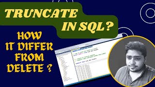 Truncate Command Beginner Tutorial  SQL Tutorial Part 5  in Hindi  sql sqlservertutorial [upl. by Barbie]