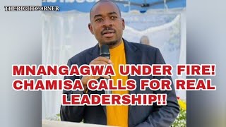 CHAMISA UNLOADS ON MNANGAGWADEMANDS EFFECTIVE LEADERSHIPCHAMISA LATEST NEWS TODAY chamisa [upl. by Antoinetta972]