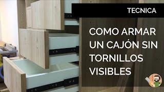 COMO HACER CAJONES SIN TORNILLOS VISIBLES [upl. by Adnawyek]