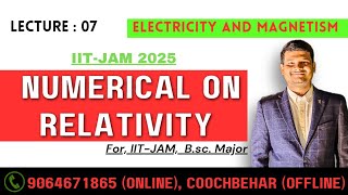 special theory of relativity previous years  IITJAM PHYSICS lectures [upl. by Lupita644]