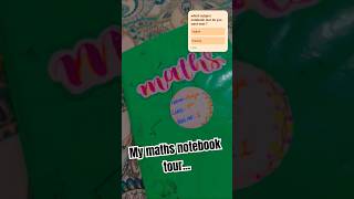 Maths notebook tour🙃mathmatics youtubeshorts ytshorts ytshortsindia anuvjain cover [upl. by Ardnosal128]