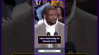 Usher Holds Election Rally For Kamala Harris usher shorts kamalaharris [upl. by Mosa]