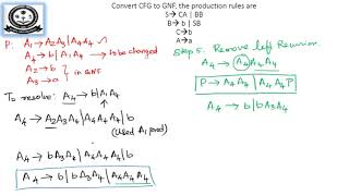 Greibach Normal Form GNF [upl. by Kerwinn]