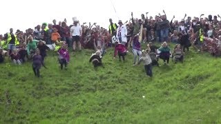 The biggest tumbles from the 2019 Gloucester Cheese Rolling Race [upl. by Vinson]