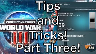 Conflict of Nations WW3  Tips and Tricks  How to Play Better 3 [upl. by Yrakcaz]