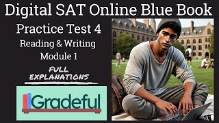 Digital SAT Blue Book Practice Test 4 Reading and Writing Module 1 fully explained walkthrough [upl. by Eddana]