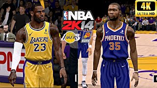 NBA 2K14 PC 2024 Roster Mod 4K60  Lakers vs Suns [upl. by Neom]