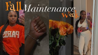 Fall Monthly Maintenance 🍁 Nails  Hair Lashes painting pumpkins  more [upl. by Quiteria]