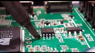 EEPROM Component Replacement Tutorial  How to solder and 8 pin eeprom component [upl. by Anabel317]