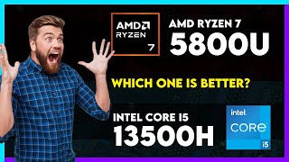 AMD Ryzen 7 5800U vs Intel Core i5 13500H Comparison [upl. by Nnyliram189]