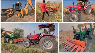 2 दिन बाद फिर आ गये खेत पर Mahindra Arjun Novo 605  John Deere 5050 with Front Reaper [upl. by Robbyn]