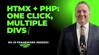 PHP amp HTMX Tutorial MultiDiv Updates with One Click  Simpler Than Vue React or Angular [upl. by Cly]