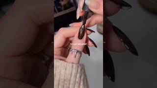 no it’s not 🍂🖤✨nailart holotaco nails nailsathome naildesignfallnails nailpolish academia [upl. by Ymassej434]