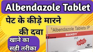 Albendazole tablet uses  Albendazole tablet ip 400 mg Zentel 400 mg tablet uses in hindiBandy 400 [upl. by Adnertal350]