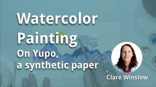 Watercolor Painting on Yupo a synthetic paper [upl. by Ajna]