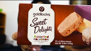 Goldilocks Sweet Delights Assorted Polvoron REVIEW [upl. by Witkin]