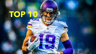 Adam Thielen Top 10 Plays of his Career So Far [upl. by Atiragram]