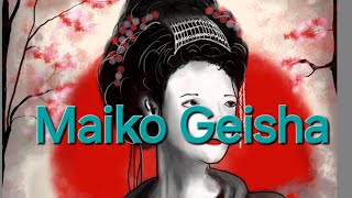 Process for a Maiko Geisha Digital Sketch [upl. by Ardelle18]