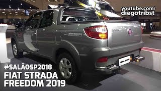 Fiat Strada Freedom 2019 ft Auto Direto  Salão do Automóvel 2018 [upl. by Anesor]