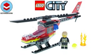 LEGO City 60411 Fire Rescue Helicopter – LEGO Speed Build Review [upl. by Niuqauj161]