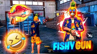 New Fishy Desert Eagle is OP  Funny Gameplay Badge99  Free Fire Max [upl. by Zul879]