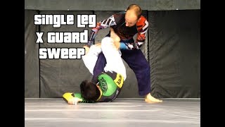 Single Leg X Guard Sweep [upl. by Haisoj740]