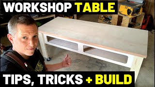 These Make The BEST WORKSHOP TABLES  WORKBENCH Tips Tricks SecretsWorkshop Table Full Build [upl. by Henrique]