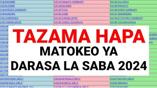 BOFYA HAPA KUTAZAMA MATOKEO YA DARASA LA SABA 20242024 [upl. by Ellenrahs137]