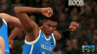 NBA 2K24 Full Gameplay GREECE vs AUSTRALIA  NBA 2K24 Paris Olympics Mode PS4 Simulation [upl. by Donatelli]