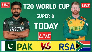 Pakistan vs South Africa Super 8 Match 2024  Today Live Match T20 World Cup 2024  World Cup Match [upl. by Nimajaneb]