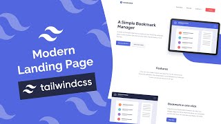 Build a Modern Landing Page With Tailwind CSS [upl. by Whall]