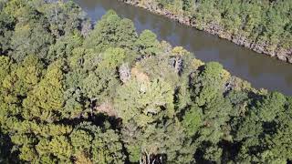 Caddo Lake State Park From Drone taken off from Big Cypress and within sight [upl. by Birkner32]