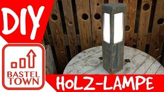 Holz Lampe selber bauen Mit Altholz amp Plexiglas schöne VintageLampe bauen [upl. by Berriman21]