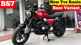 Tvs Ronin 225 Base Variant 2024 Model On Road Price Mileage Full Review In Hindi [upl. by Billi]