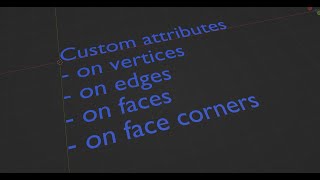 Tutorial Custom attributes on verticesedgesfaces [upl. by Atinwahs]