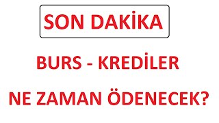 SON DAKİKA KYK BURS ÖDEMESİ NE ZAMAN ZAMLI BURS ÖDEMESİ NE ZAMAN KYK TOPLU ÖDEME NE ZAMAN [upl. by Anej]