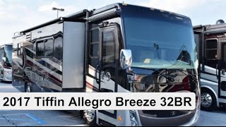 2017 Tiffin Allegro Breeze 32BR  Class A Diesel Motorhome [upl. by Bonnice]