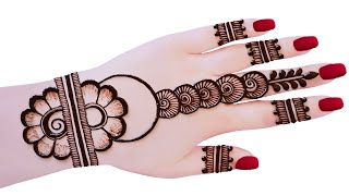 Latest Simple Mehandi design for hands Easy Mehndi designMehandi ka designMehendi Mehndi designs [upl. by Uoliram772]