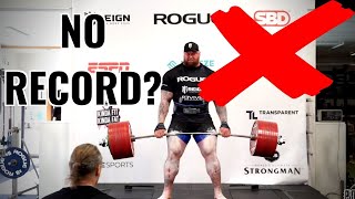 This is WHY Thors 501kg Deadlift DOESNT COUNT [upl. by Philippine280]