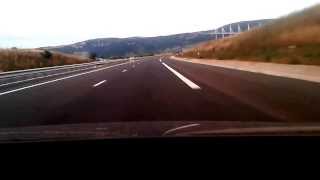 Driving over the Millau Viaduct [upl. by Novled]