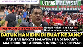 TEPAT HARI INI DETIKDETIK RATUSAN RAKYAT MALAYSIA TIBA DI JAKARTA DUKUNG INDONESIA LAWAN JEPANG [upl. by Ennylcaj]