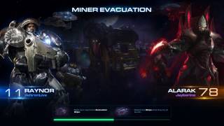 StarCraft 2 Coop Miner Evacuation RaynorAlarak wJayborino [upl. by Oicirbaf770]