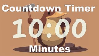 10 Minute Timer Platypus with a Hammer No Music Bell at the End [upl. by Alleinnad]