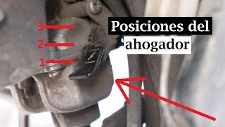 Posiciones del ahogador de moto ¿Para que sirven [upl. by Nylia]