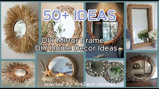 DIY Mirror Frame Craft Ideas Home Decorcrafts recycledecoration [upl. by Nolla]