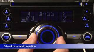 Clarion CX201 CD Receiver Display and Controls Demo  Crutchfield Video [upl. by Laehcimaj697]