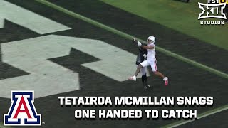 Tetairoa McMillan Plays Bully Ball on One Handed TD Catch [upl. by Gnilrets]