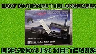 Hd 1080p vehicle dvr language change [upl. by Ahseneuq422]