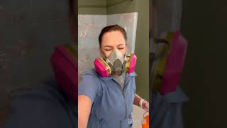 Ep3 Bathtub refinishing  Removing peeling paint from bathtub  House Project Home Reno series [upl. by Tserof]