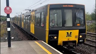 Tyne and Wear Metro  Metrocars 40324044 at Felling [upl. by Jewel475]